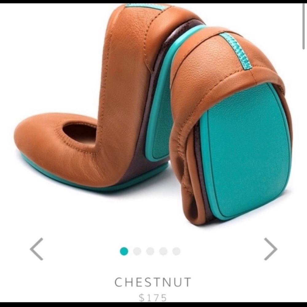 Tieks cognac flats